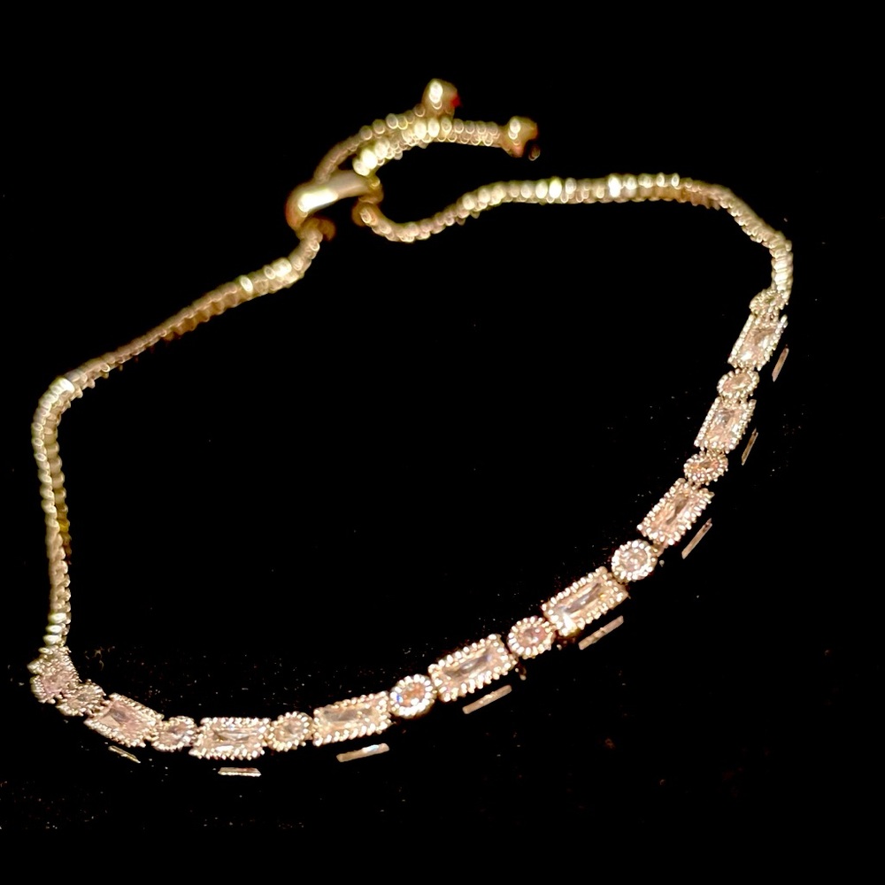 Cubic Zirconia Bolo Bracelet